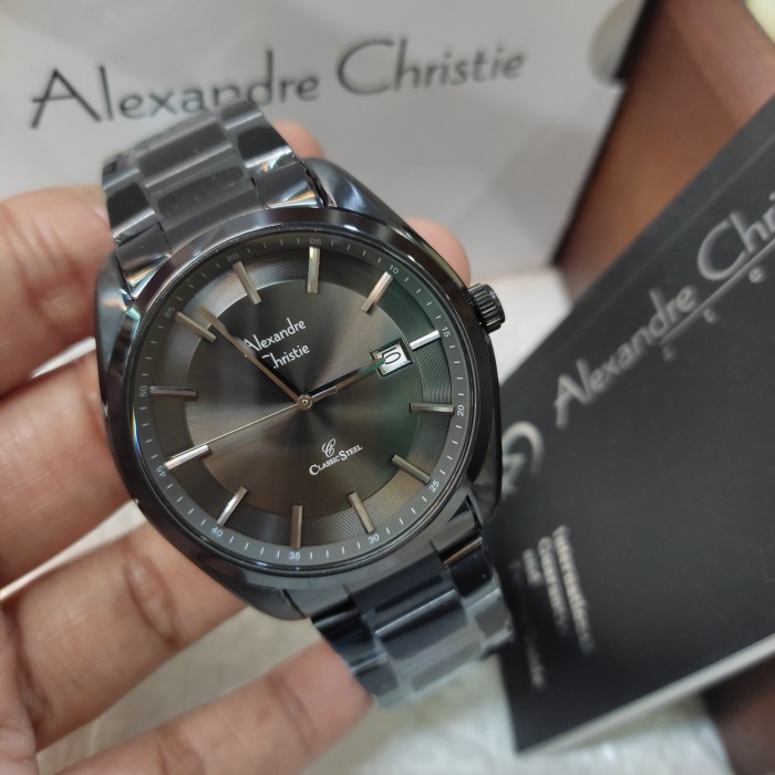 ✅Ori Jam Tangan Pria Original Alexandre Christie Ac 8648 Md Stainless Terbatas
