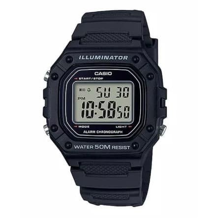 ✅Ori Casio Original Pria W-218H-1Avdf Rubber Strap Bisa Gojek