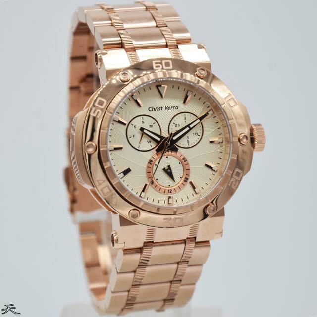 ✅Sale Jam Tangan Christ Verra Original 52283G-15 Jam Tangan Pria Diskon