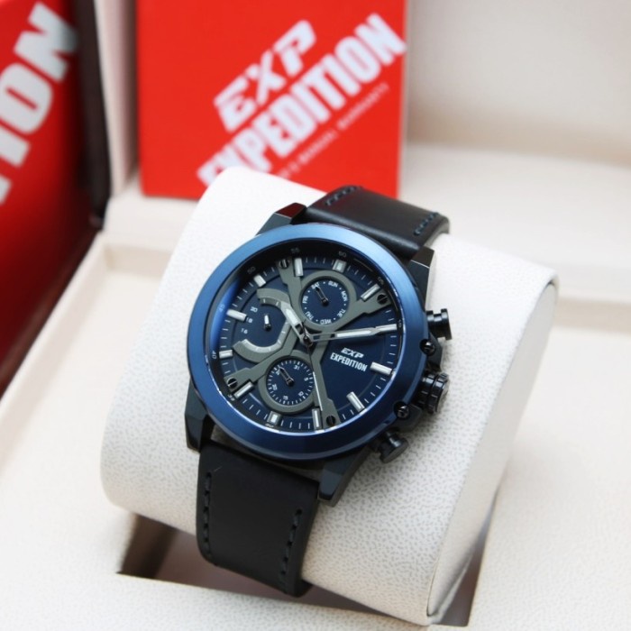✅Ori Jam Tangan Pria Expedition E 6829 E6829 Black Blue Original Terbatas