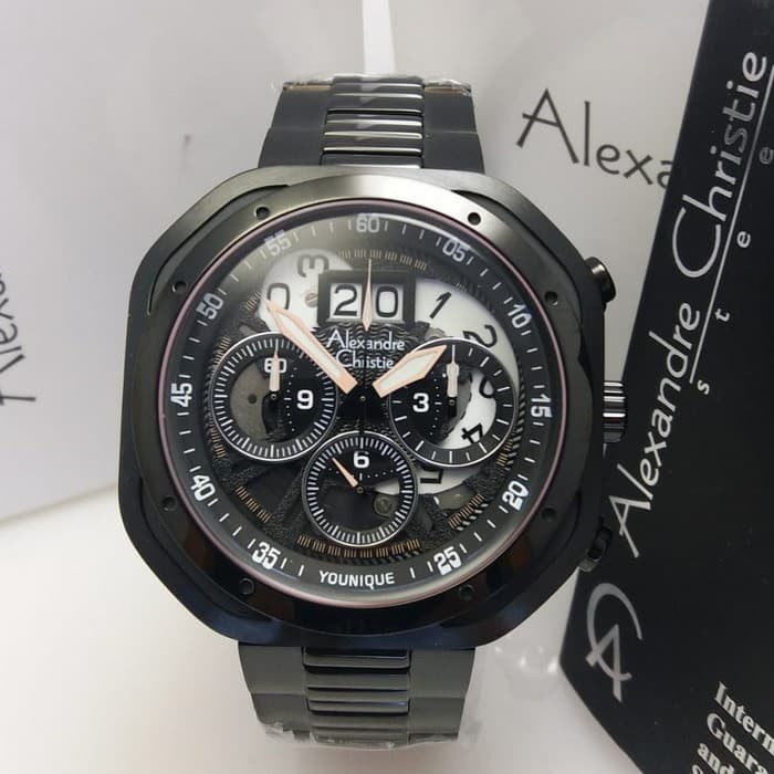 ✅Sale Alexandre Christie Ac6468 / Ac 6468 Full Black Man Original Terbatas