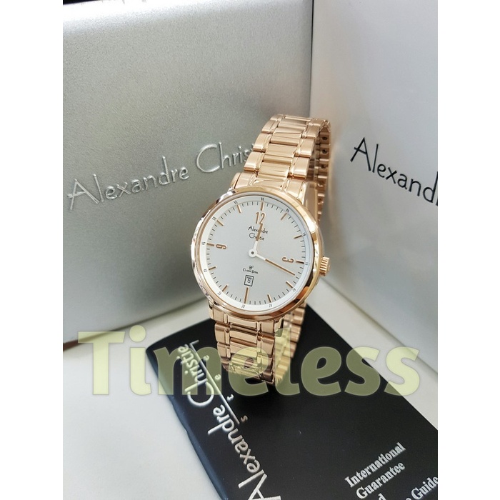 ✅New Jam Tangan Wanita Alexandre Christie Ac 8499 Ld Rosegold Bisa Sameday