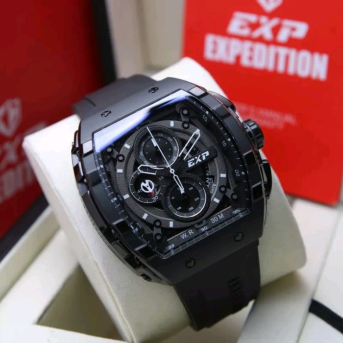 ✅Ori Jam Expedition E 6782 E6782 Full Black Original Garansi 1 Tahun Bisa Sameday
