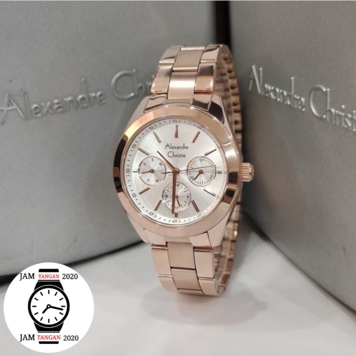 ✅Baru Jam Tangan Alexandre Christie Wanita Ac2950 / Ac 2950 Rose Gold Diskon