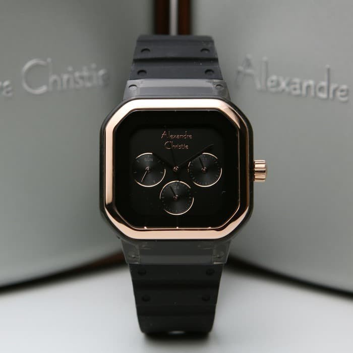 ✅New Alexandre Christie Ac 2811 Rosegold Black. Garansi Resmi 1Tahun Diskon