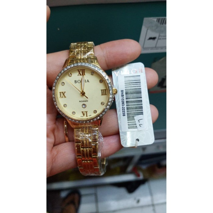✅New Bonia Rosso Jam Tangan Wanita Rantai Gold Bnb10283-2223S Original Limited