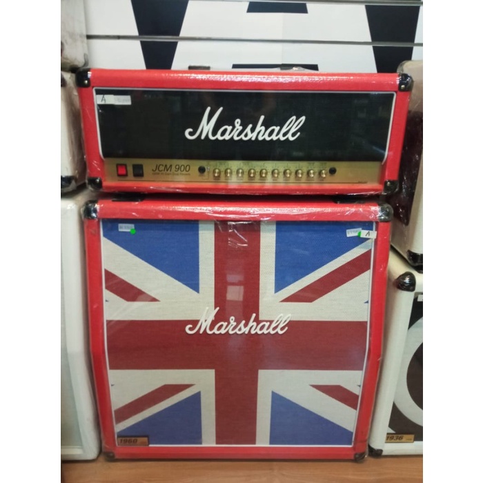 [Ori] Marshall Jcm900 Red Flag Head With Cab Limited Edition Amp Limited
