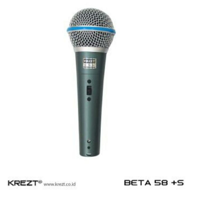 Mic Krezt BETA 58 koper + switch / MIC KABEL KREZT BETA58 ORIGINAL