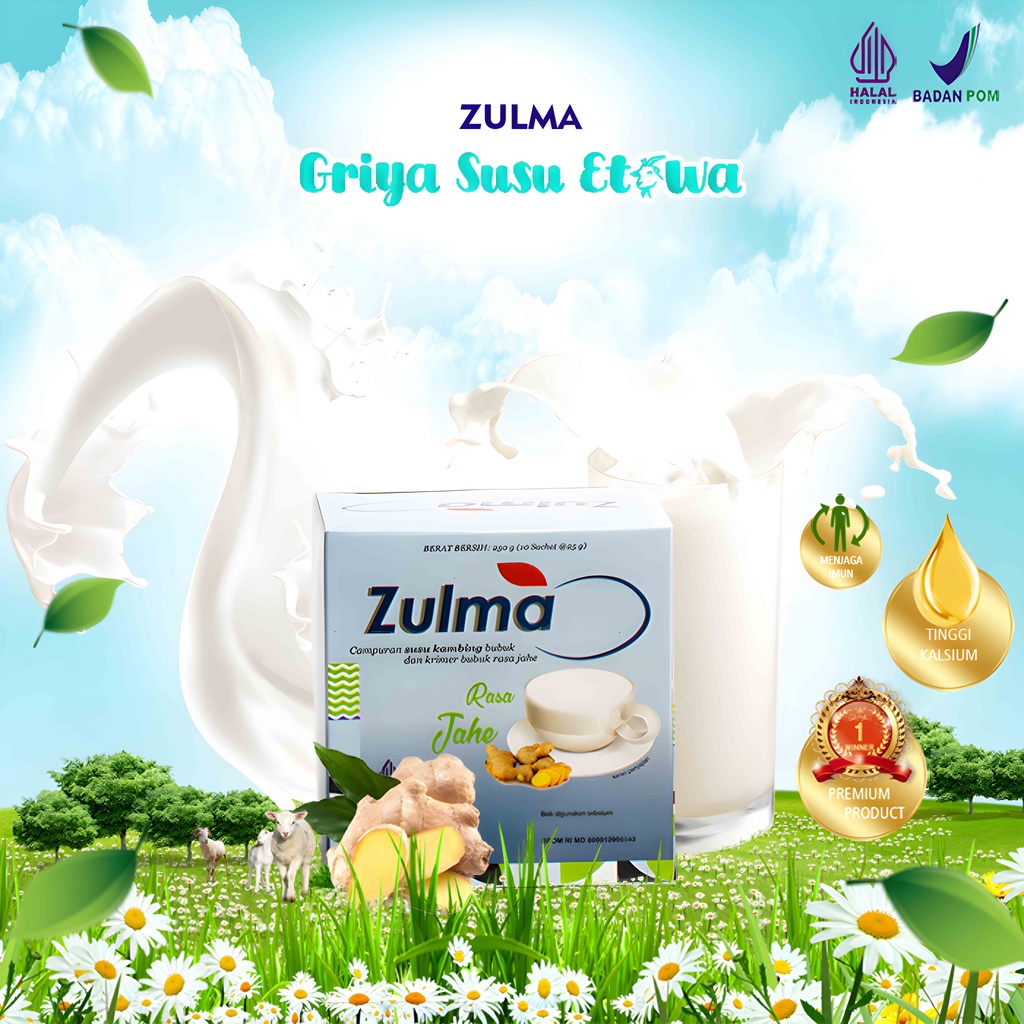 

[SALE] ZULMA Susu Kambing ETAWA Rasa Jahe 250 Gram