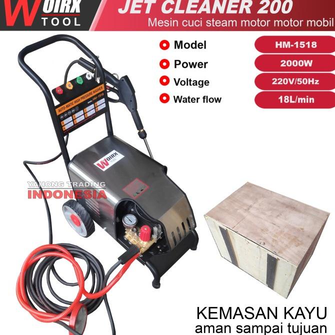 WOIRX Jet Cleaner 200 bar High Pressure Mesin Semprot Cuci Motor Mobil