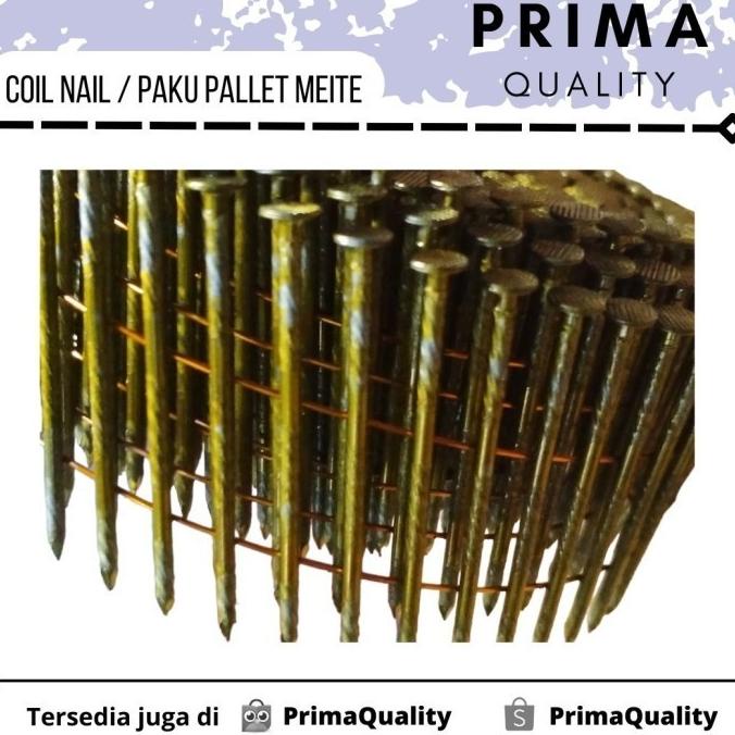 Paku pallet 70mm /Coil nail 70 mm model ulir / Paku rambo ulir 70 mm