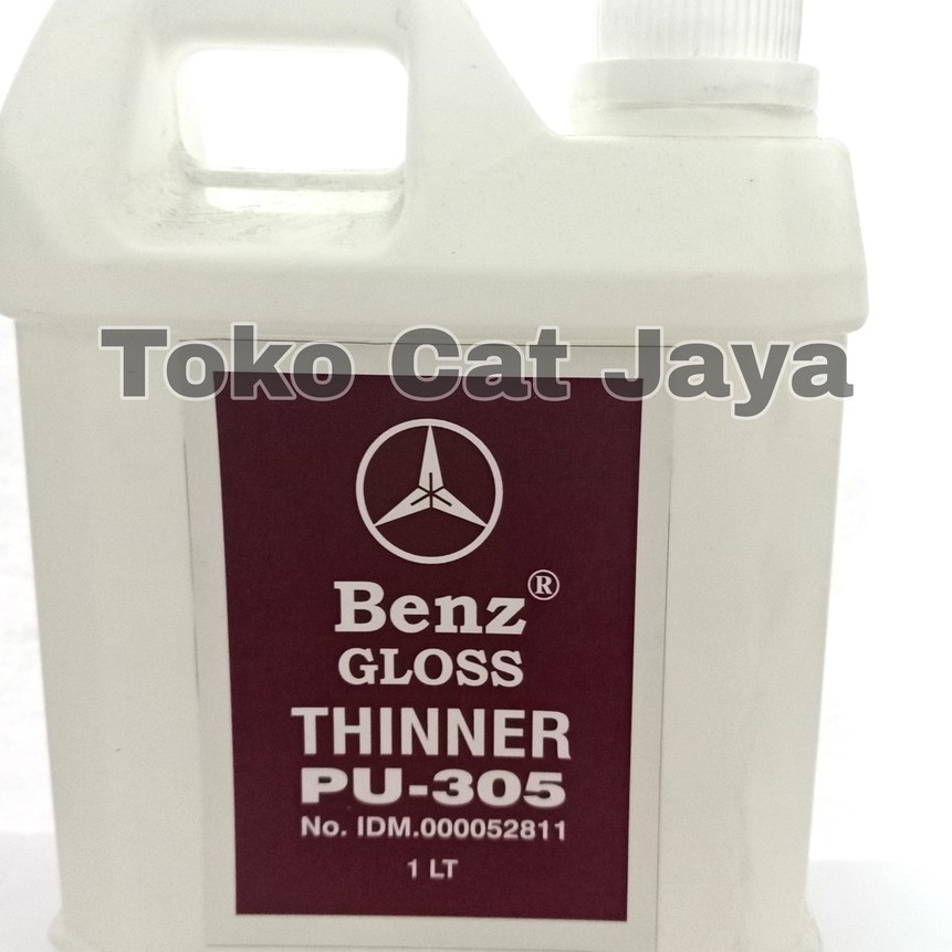 

[T10-❣> THINNER PU BENZ GLOSS 1 Liter / Pengencer cat / Tiner 305ご..