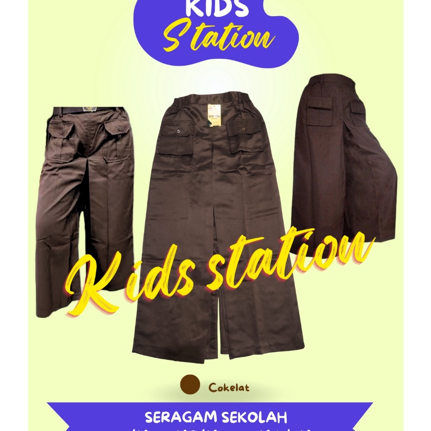 Banyak Peminat Celana Rok Kulot Panjang Pramuka SD SMP SMA Kelas 1 2 3 4 5 6 7 8 9 10 11 12 / Celana