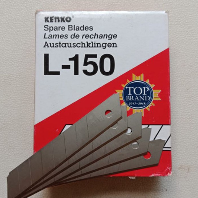 

(K32➸) ISI PISAU CUTTER KENKO L 150 (harga perpack isi 12 tube)..