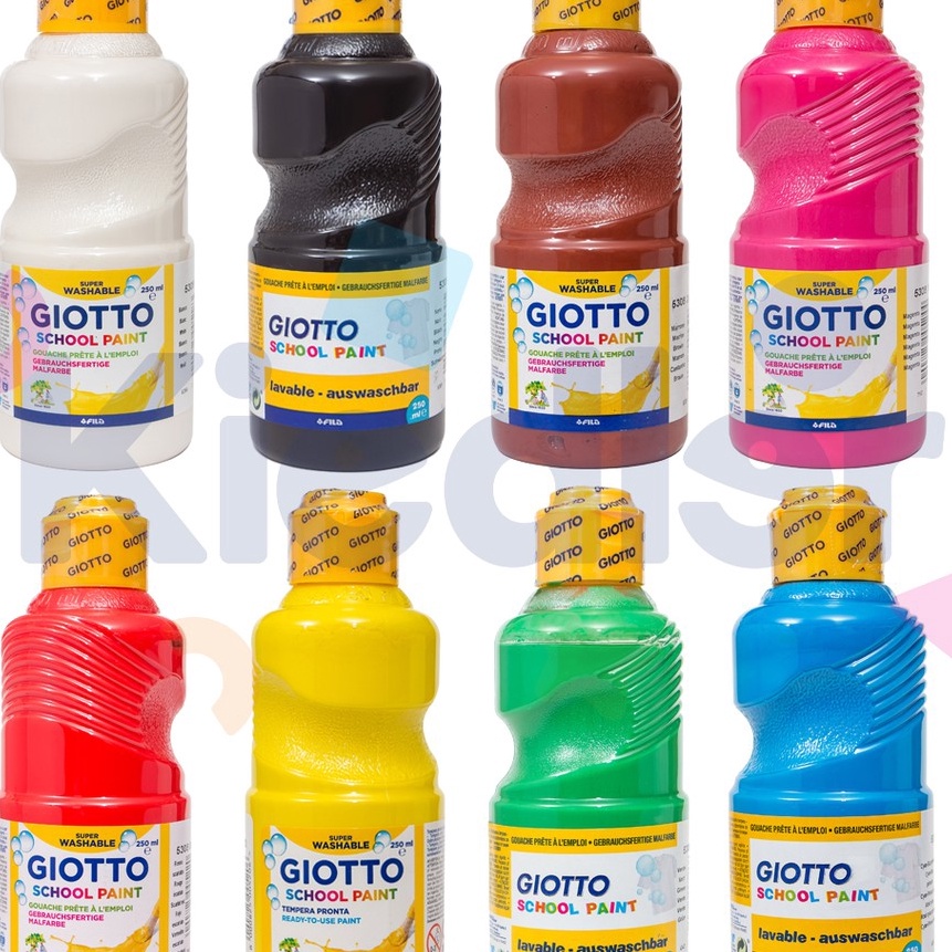 

(C14➤) Giotto Washable School Paint 250 ML Cat Lukis Anak Gambar.