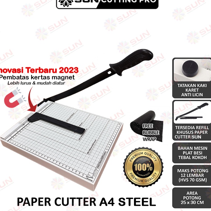 

(O11❣) Paper Cutter A4 ( Alat Potong / Mesin Pemotong Kertas HVS, Sticker, Dos, PVC ID Card, Yellow Board, Art Paper, Vinyl. Bontax Camel, Kertas Foto A4 Glossy Silky Glossy Photo Paper A5 A4)..