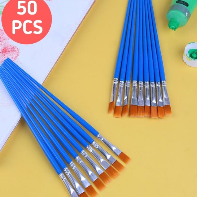 

[I08-◆] 50pcs Kuas Lukis Set Paintbrush Paint Brushes Kuas Cat Minyak Dan Air㊛.!!