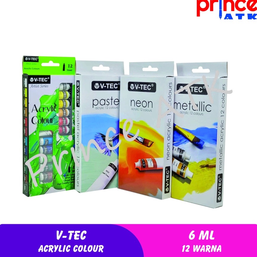 

[Q86-♥) V-TEC ACRYLIC COLOUR / CAT AKRILIK V-TEC 6 ML 12 WARNA VT-612✯!