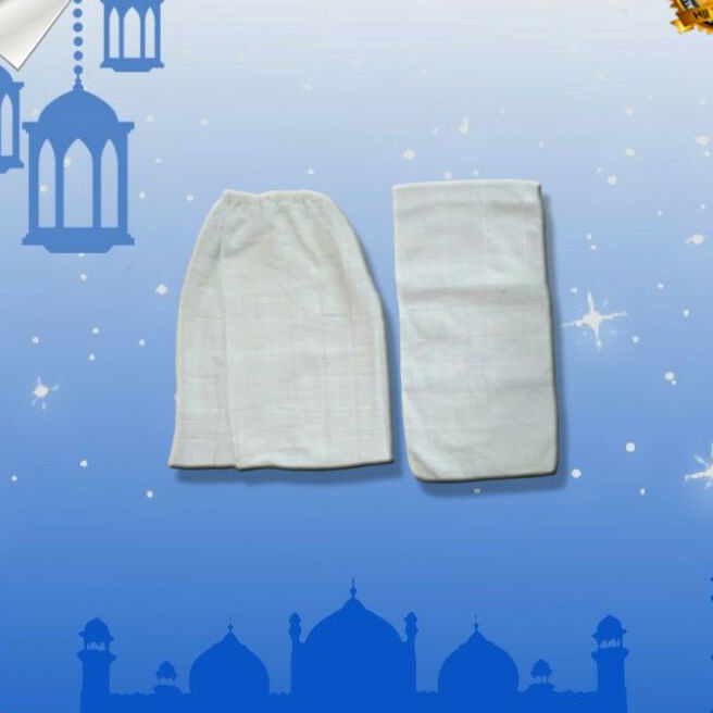 (P97-✓> KAIN IHRAM ANAK TK/PAUD INSTANT TERLARIS TERMURAH, BAJU MANASIK ANAK LAKI-LAKi➸.
