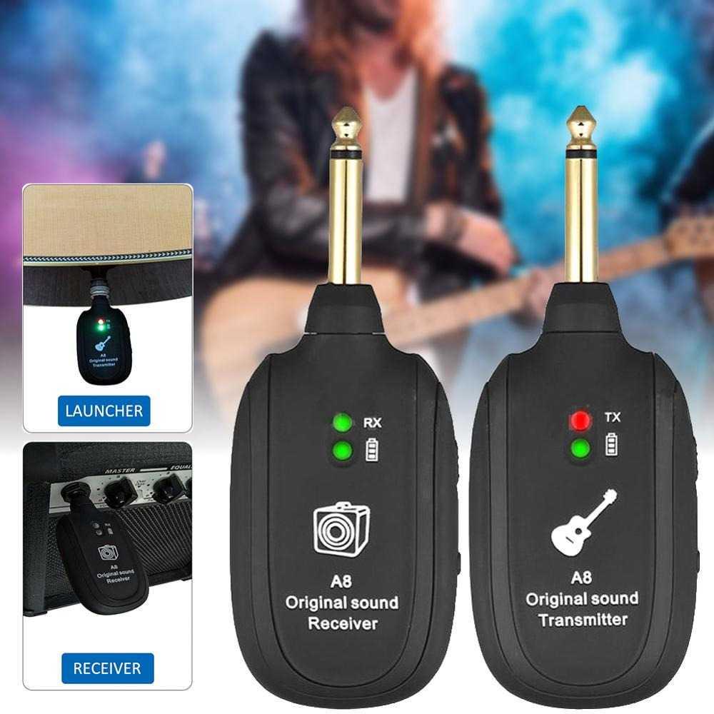 UHF Wireless System Gitar Transmitter Receiver - A8