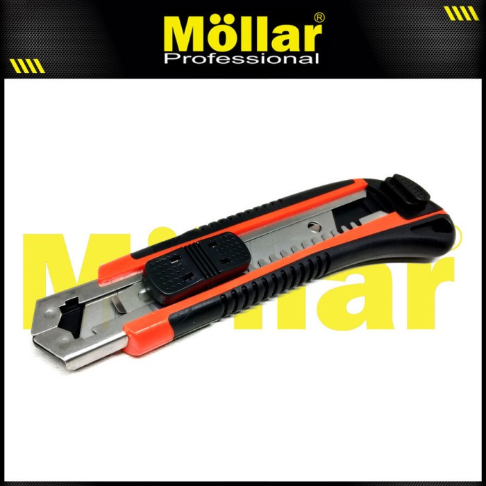 BISON Cutter Besar Isi 4 Mata Pisau 18 mm Utility Knife