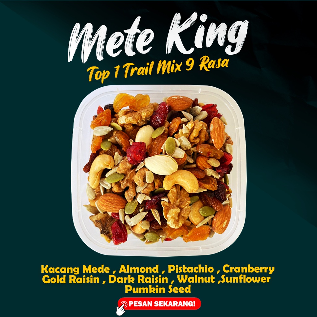 

Sekar_Shop07 1Kg Super Trail 9 Mix Almond Mete Cranberry Walnut Pistachio Pumpkin Seed Sunflower