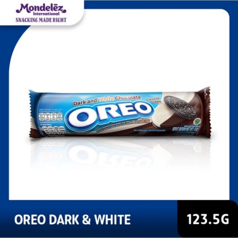 

Oreo Biskuit Krim Rasa Dark & White 123.5 gr