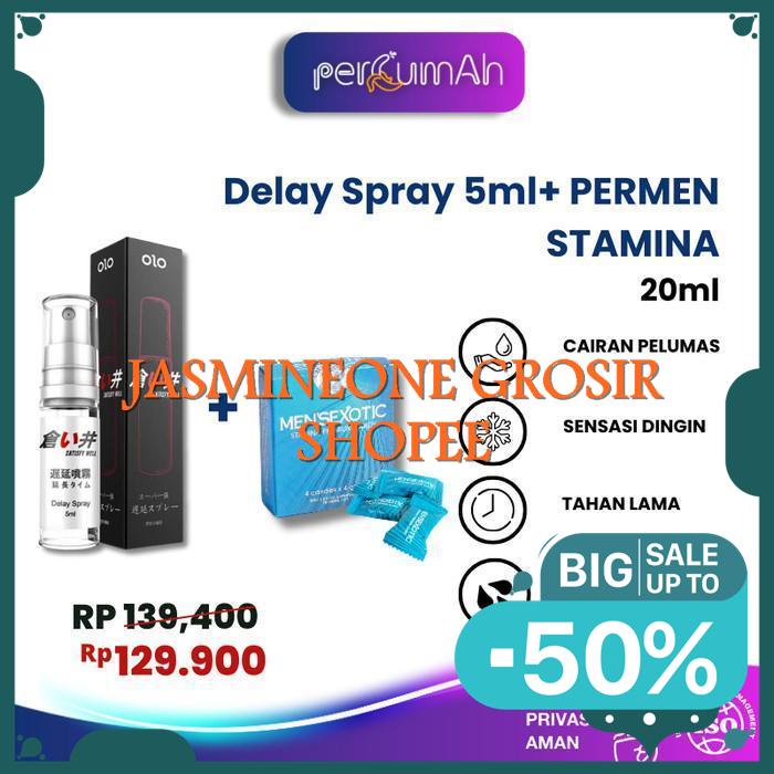 

GRATIS ONGKIR DELAYSPRAY-5ML + PERMEN ISI 4