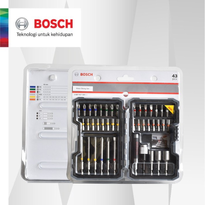 Bosch 43 Pcs Screwdriver Bit Set MURMER