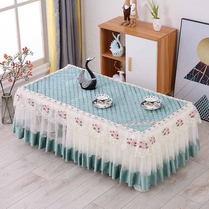 Rectangle Lace Tablecloth Table Runner - Taplak Meja Renda 55X110X40Cm
