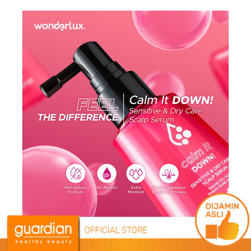 Wonderlux Calm It Down! Sensitive &amp; Dry Care Scalp Serum 75Ml
