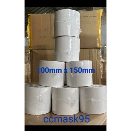 NYMM3003  Thermal 100 x 150 // thermal printer isi 500pcs // thermal paper //kertas thermal 100x150 // kertas thermal // kertas thermal sticker // thermal paper // thermal roll // thermal lipat //