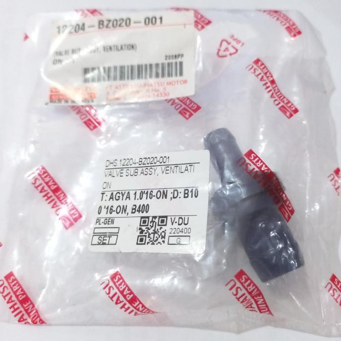 PCV Valve/Valve Ventilation AGYA 1000CC|SIGRA 1000CC DAIHATSU GENUINE