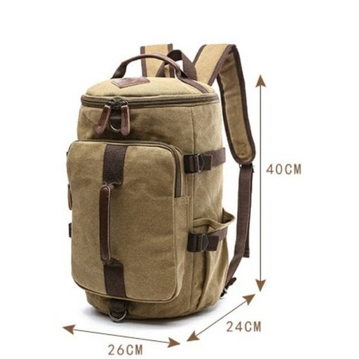 ✨Original Tas Multifungsi Tas Ransel Tas Kanvas Pria Lhaki Diskon