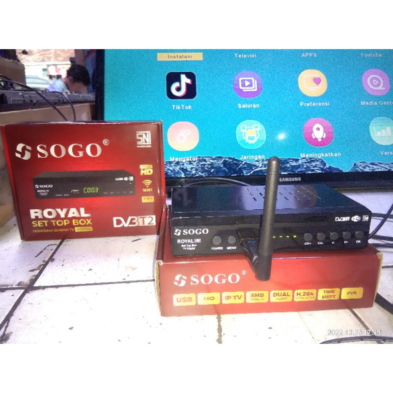 SET TOP BOX SOGO UNTUK TV TABUNG SETBOX SOGO BISA TV TABUNG STB SOGO TV TABUNG KABEL RCA BERGARANSI