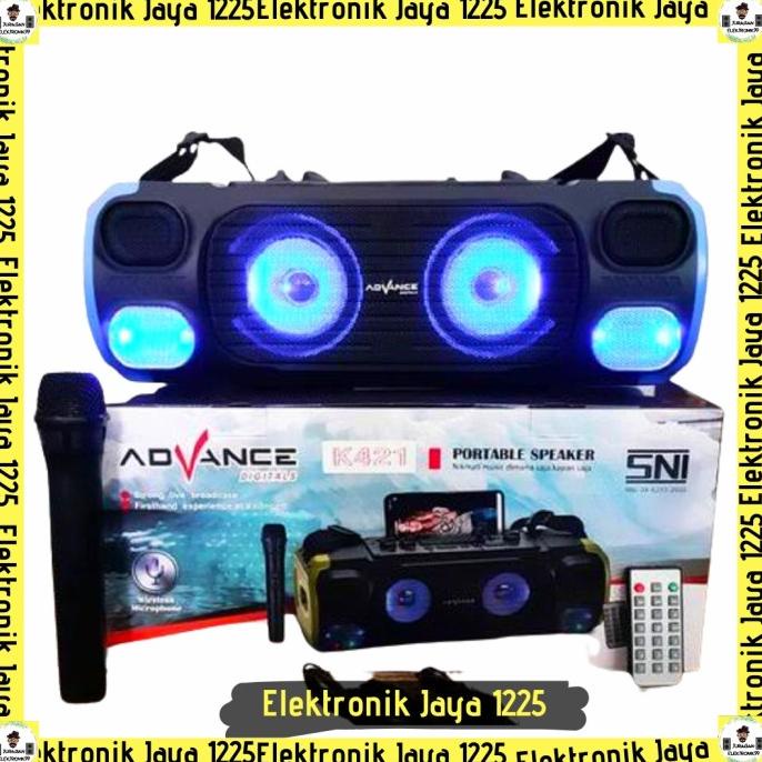 SPEAKER ADVANCE BLUETOOTH K421 + FREE MIC (ADVANCE)