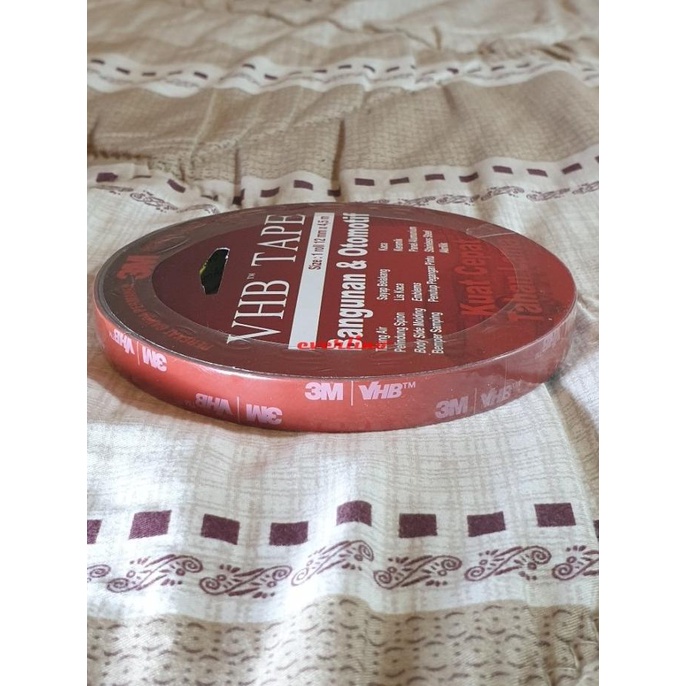 

Terlaris berkah Double Tape 3M VHB 12 mm x 4,5 m foam mobil isolasi bolak balik /Free bonus
