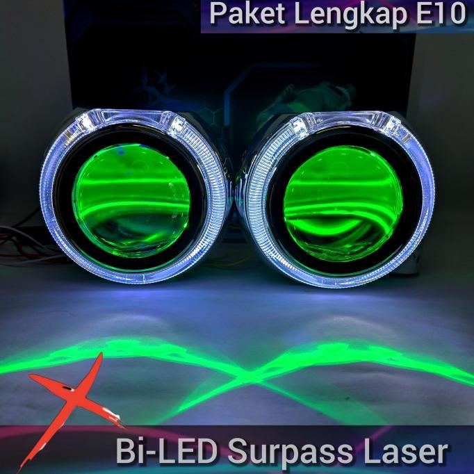 LED Projector Vahid | Bi-LED E10 | Paket Komplit Set | E10 Vahid