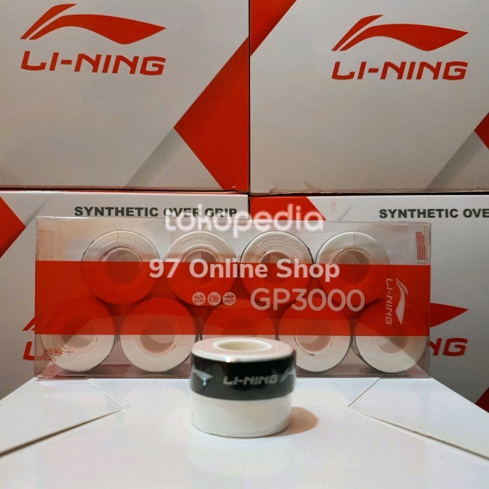 Overgrip Badminton Li-Ning GP 3000 / Grip LINING GP3000OriginalPutih