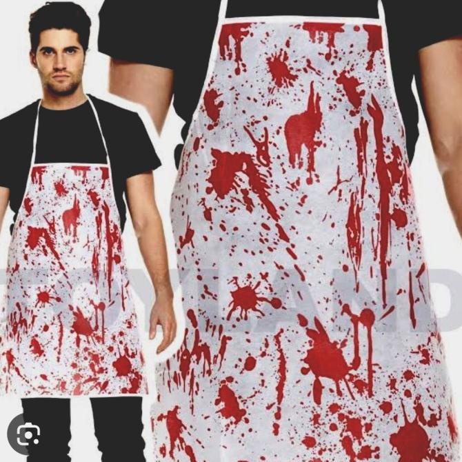 

Ettacollection Akses Halloween Celemek Berdarah Bloody Apron Pengiriman Cepat