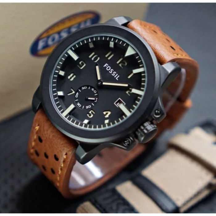 BISA COD Jam Tangan Pria Fossil Paket Chrono Aktif Premium -foto satu /JAM TANGAN ANTI AIR/JAM