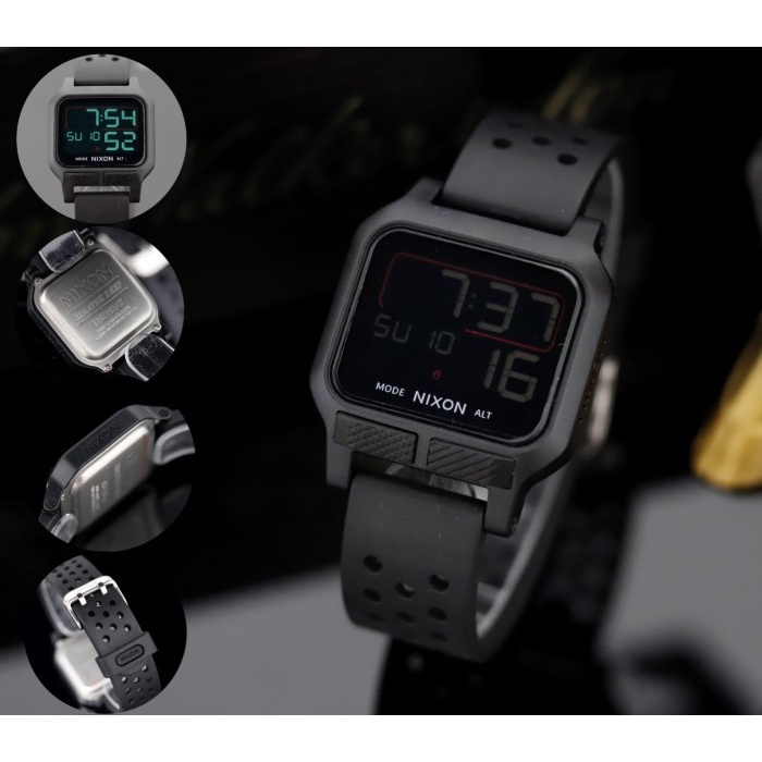 TERMURAH Jam Tangan Digital Pria Nixon Ariel Noah Strap Rubber Sport Super /JAM TANGAN ANTI AIR/JAM