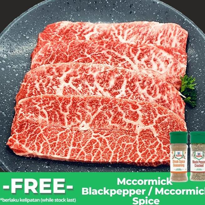 

Top Quality Japanese Wagyu A5 Oyster Blade / A5 Wagyu Misuji Beef Bronisshop