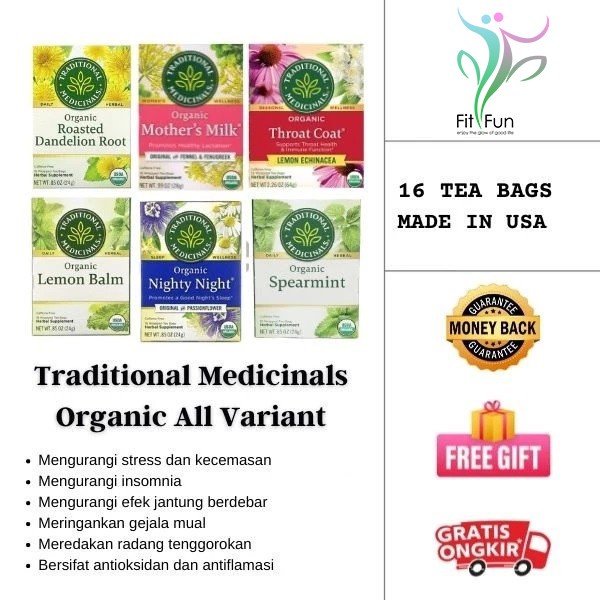 

Traditional Medicinals Organic Lemon Balm - 16 Tea Bags