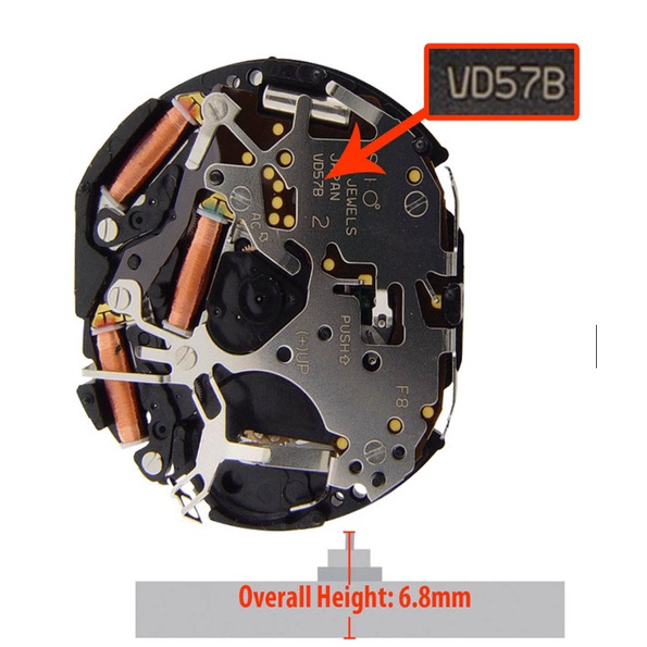 TERLARIS Mesin Jam Tangan VD57B VD57C VD 57 Chrono original /JAM TANGAN ANTI AIR/JAM TANGAN