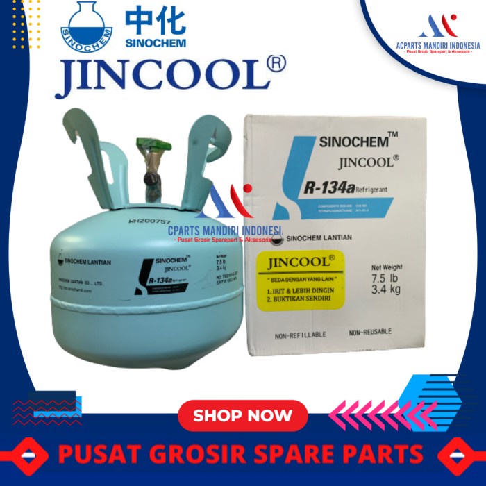 TERBARU Terlaris Freon R134A 3Kg Kulkas Freon R134A 3Kg Mobil Jincool
