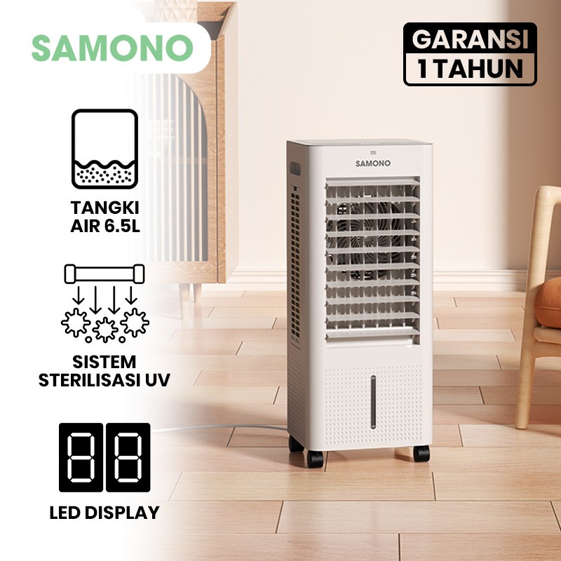 SAMONO SW-AC65 Kipas Pendingin Ruangan Evaportif Air Cooler Dengan Remot 3 in 1 Tangki Air Besar