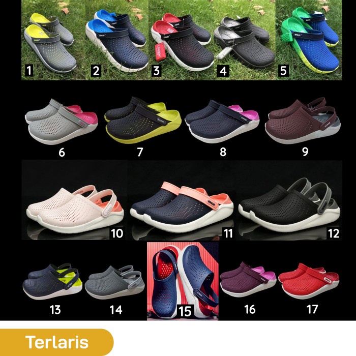 TERLARIS Sandal Crocs Pria / Sendal Crocs Pria / Sepatu Sandal / Crocs Literide /SEPATU RUNNING/SLIP