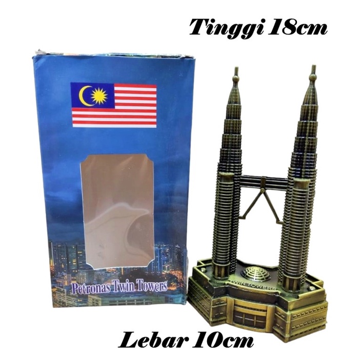 Miniatur Menara Petronas Twin Tower Malaysia Ready