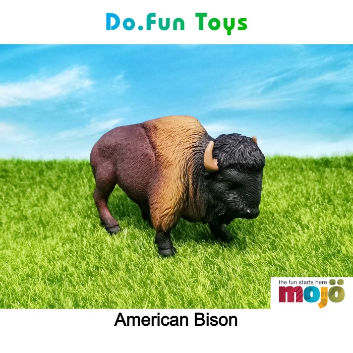 AMERICAN BISON ANIMAL FIGURE / MINIATUR BISON AMERIKA BY MOJO